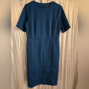 Ann Taylor Blue Work Dress Size 8 Stretch